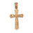 14k Yellow Gold Crucifix Charm