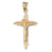 14k Yellow Gold Crucifix Charm