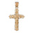 14k Yellow Gold Crucifix Charm