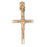 14k Yellow Gold Crucifix Charm