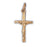 14k Yellow Gold Crucifix Charm