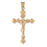 14k Yellow Gold Crucifix Charm