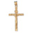 14k Yellow Gold Crucifix Charm