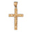 14k Yellow Gold Crucifix Charm