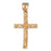 14k Yellow Gold Crucifix Charm