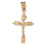 14k Yellow Gold Crucifix Charm