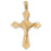 14k Yellow Gold Crucifix Charm