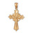 14k Yellow Gold Crucifix Charm