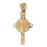 14k Yellow Gold Crucifix Charm