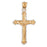 14k Yellow Gold Crucifix Charm