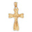 14k Yellow Gold Crucifix Charm