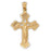 14k Yellow Gold Crucifix Charm