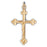 14k Yellow Gold Crucifix Charm