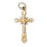 14k Yellow Gold Crucifix Charm