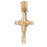 14k Yellow Gold Crucifix Charm