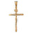 14k Yellow Gold Crucifix Charm