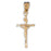 14k Yellow Gold Crucifix Charm