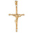 14k Yellow Gold Crucifix Charm