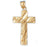 14k Yellow Gold Crucifix Charm