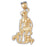 14k Yellow Gold St. Lazarus Charm