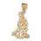 14k Yellow Gold St. Lazarus Charm