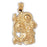 14k Yellow Gold St. Christopher Charm