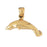 14k Yellow Gold Manatee Charm