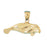 14k Yellow Gold Manatee Charm