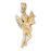 14k Yellow Gold Angel Charm