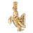 14k Yellow Gold Angel Charm