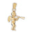 14k Yellow Gold Angel Charm