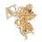 14k Yellow Gold Angel Charm