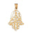 14k Yellow Gold Chamsah Charm