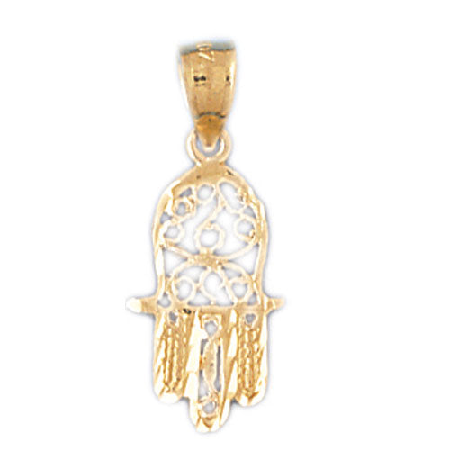 14k Yellow Gold Chamsah Charm