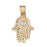 14k Yellow Gold Chamsah Charm