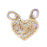 14k Yellow Gold Mizpah Charm