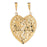 14k Yellow Gold Mizpah Charm