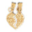 14k Yellow Gold Mizpah Charm