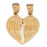 14k Yellow Gold Mizpah Charm