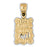 14k Yellow Gold Ten Commandments Charm