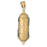 14k Yellow Gold 3-D Scroll Charm