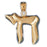 14k Yellow Gold Chais Charm