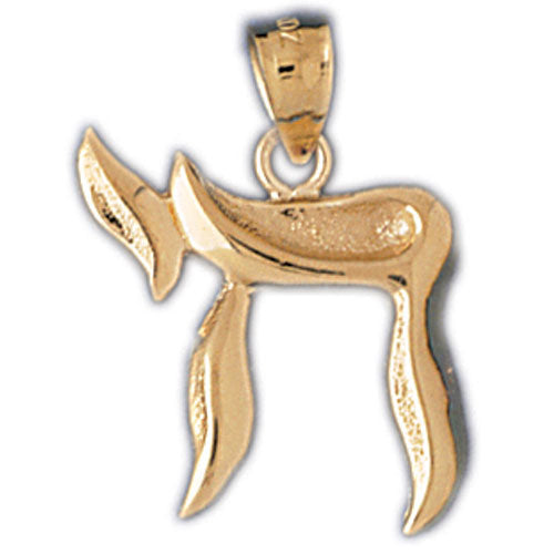 14k Yellow Gold Chais Charm