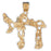 14k Yellow Gold Chais Charm