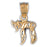 14k Yellow Gold Chais Charm