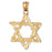 14k Yellow Gold Star of David Charm