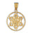 14k Yellow Gold Star of David Charm