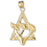 14k Yellow Gold Star of David Charm