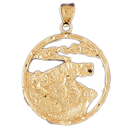 14k Yellow Gold Chinese Zodiacs - Rabbit Charm