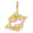 14k Yellow Gold Zodiac - Pisces Charm